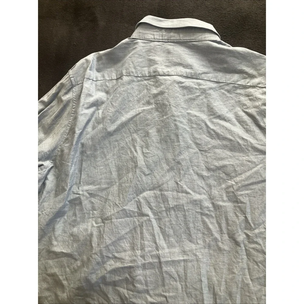 Singer‎ and Sargent Mens Size L Blue Long Sleeve Shirt